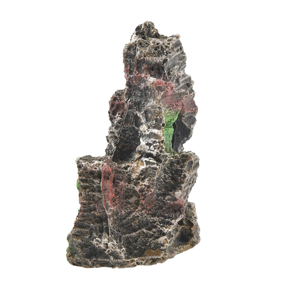 Aquarium Rockery Mountain View Rock Cave Stone Tree Fish Tank Ornament Decoration Aquarium Accessories Fish Tank Accessories