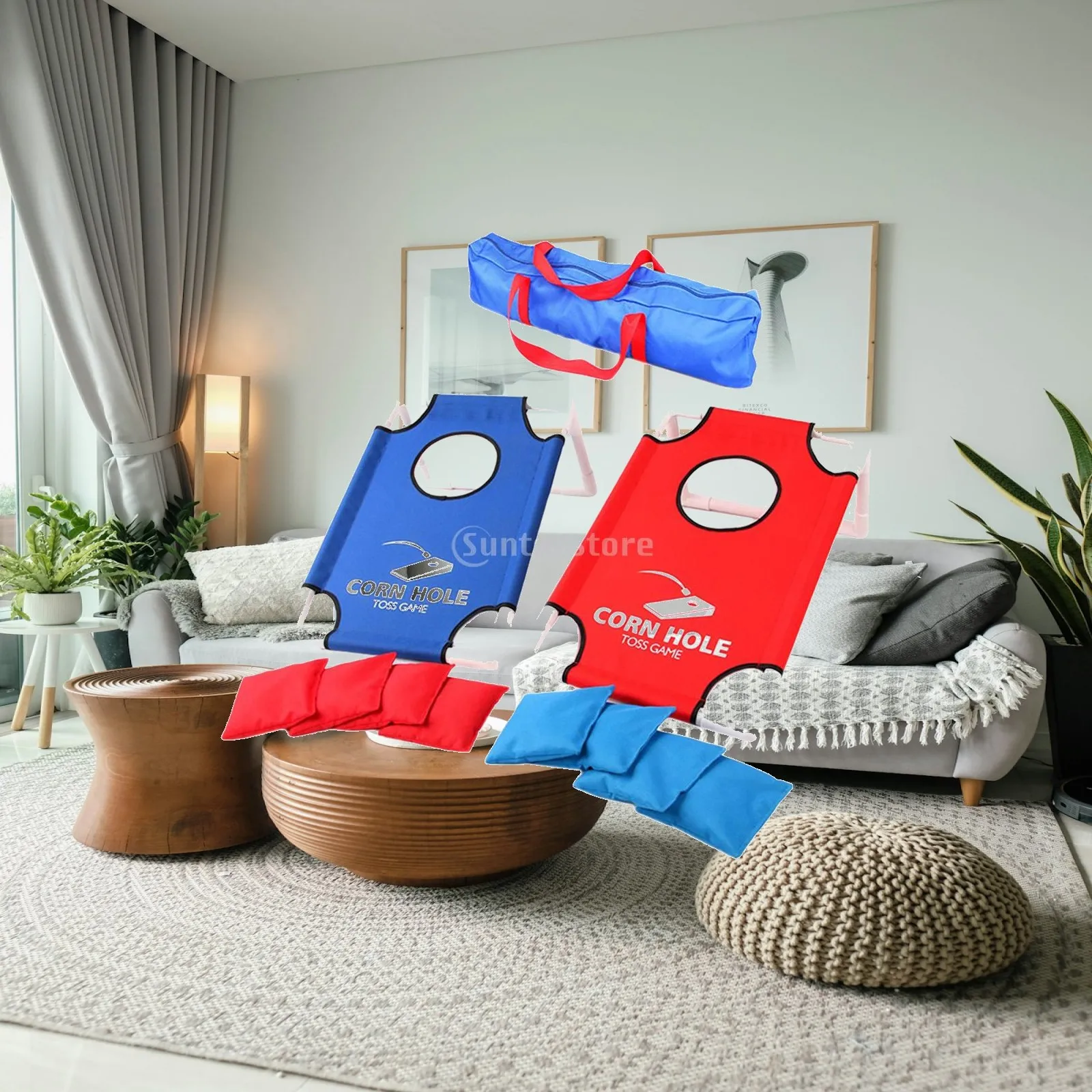 Cornhole Board Set - Ensemble de jeu de Cornhole portable,