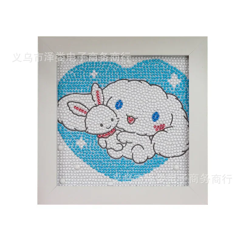 New Sanrio Diamond Painting 5DPom Pom Purin PochaccoDIY Mosaic Full Round Diamond Cross-stitch Children\'s Room Decoration Toy