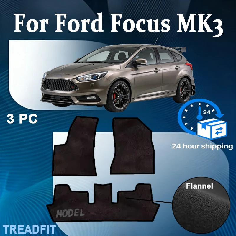 

Нейлоновые коврики для Ford Focus MK3 MK3.5 III 2012~2019 2015 2016 2017, автомобильные напольные коврики, покрытие для пола, накладки на пол, подкладки под ноги