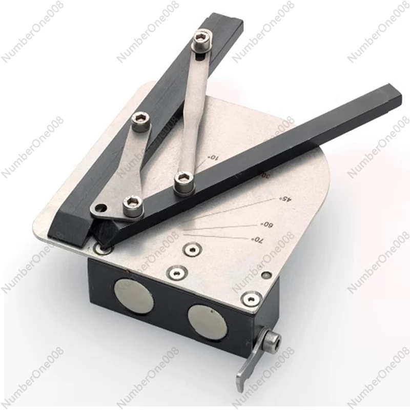 Auxiliary tool for sheet metal bending Press brake front support magnetic angle positioning artifact