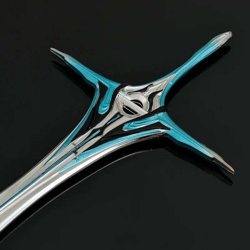 8.66in Fagocytische Ster Middeleeuws Zwaard Chinese Anime Perifere Afgeleide Soldaat Speelgoed Model Metal Craft Desktop Ornament Jongen Speelgoed