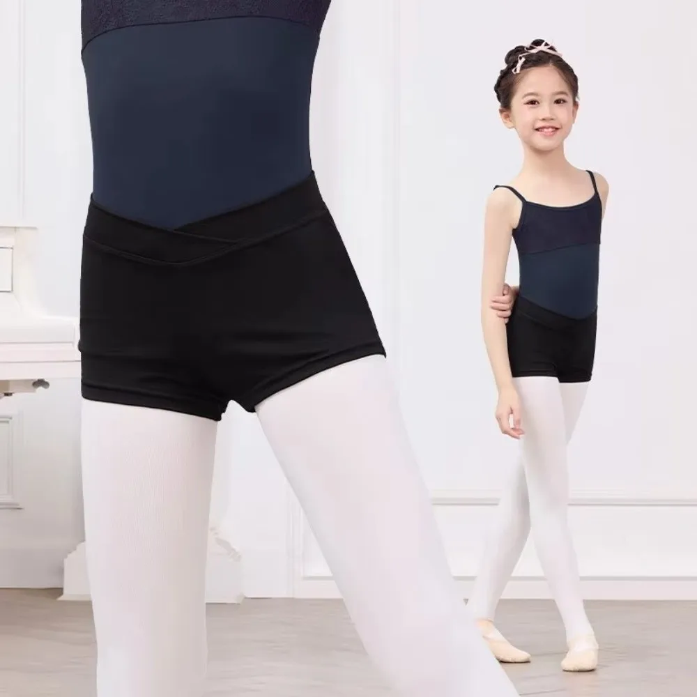 Pantaloncini da balletto per ragazze modellanti per il corpo alla moda Leggings attillati Pantaloncini da allenamento Pantaloncini da ballo per allenamento elastico per bambini