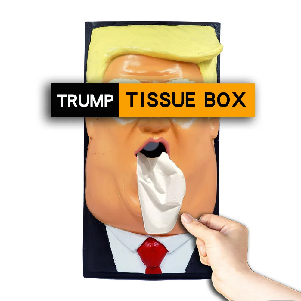 

Factory Trump vents spoof Trump US President Chuan Jianguo tissue box TRUMP creative tissue pump