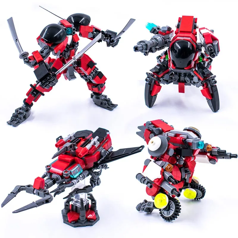 

Mecha Fighting Warfare Soldier Robots Model Assembly Small Particle Building Blocks Educational Toys For Children Bricks Set MOC