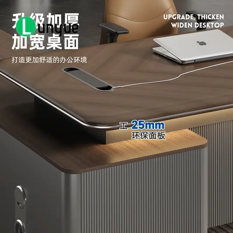 Light Luxury Executive Desk Modern Design Boss Office Table High End President Workstation for Corporate Manager Office