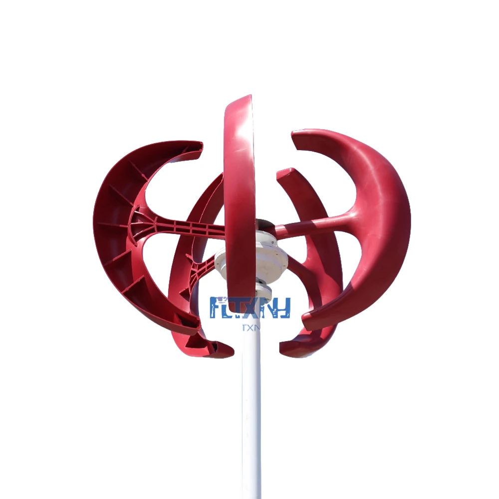 Imagem -05 - Turbina Eólica 12v 24v Axies 48v Vertical Gerador de Vento Pequeno Moinho de Vento de Energia Livre com Controlador de Carga Mppt Homeuse 8000w