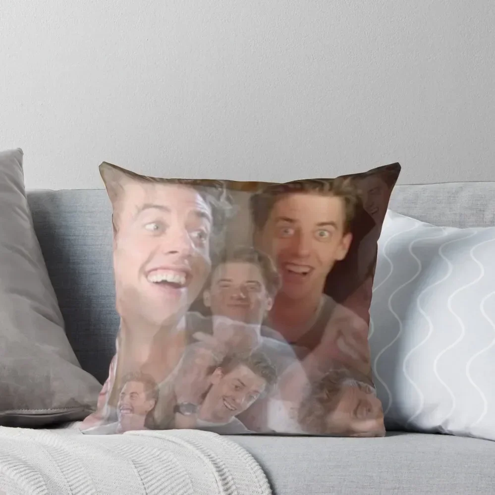 manic christian borle Throw Pillow christmas ornaments 2025 pillowcases for sofa cushions Christmas Pillowcase pillow