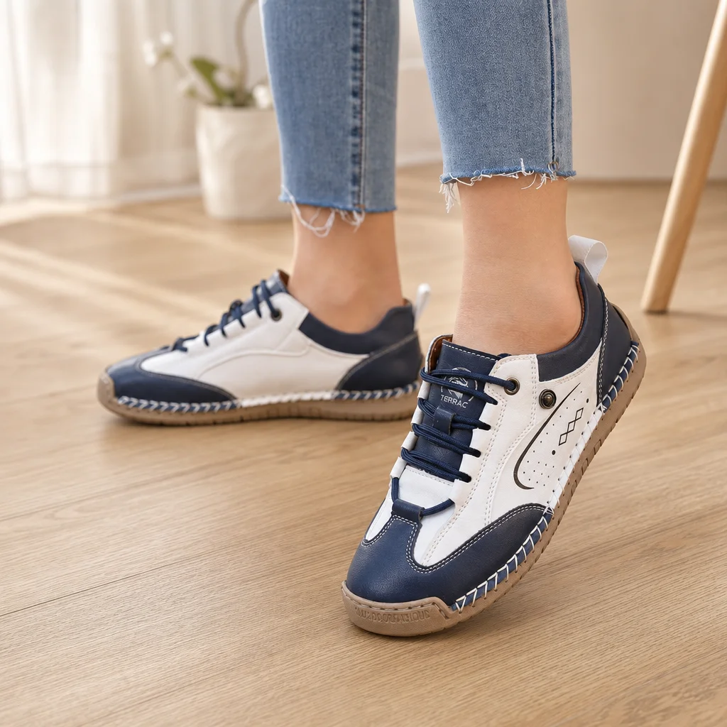 2026 New Fashionable Large Size Breathable Casual Women's Shoes Soft Bottom Handmade Low Help Wear Resistant Anti-slip Comfor