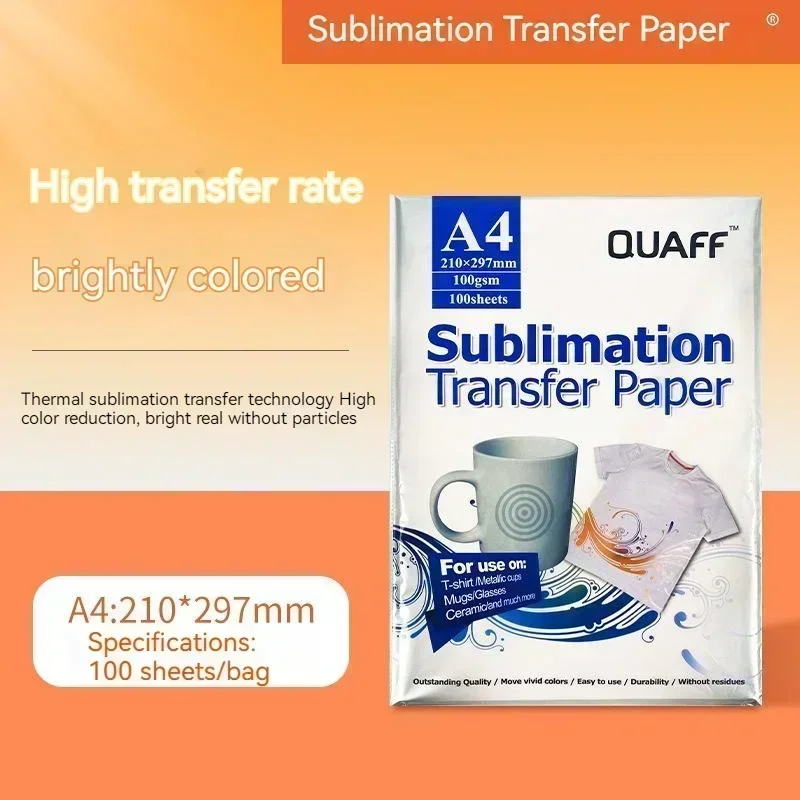 A4 A3 A3+ Sublimation Transfer Paper Polyester T-shirt Printing Heat Transfer Paper Baking Cup Hot Drawing Paper 22.5*9.5cm