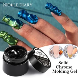 NICOLE DIARY Solid Molding Nail Gel Polish Acrylic Extension Extension Lamp Gel Rhinestone Glue Nail Art Manicure Functional Gel