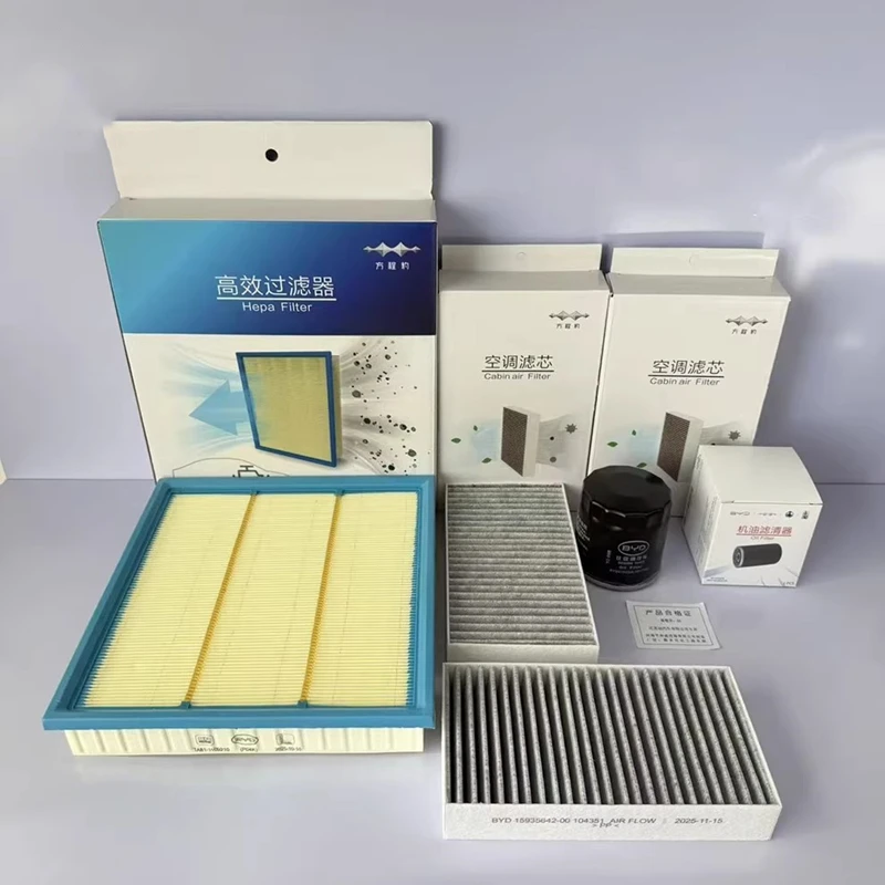 Filter kit for BYD Leopard 5,DENZA B5,BAO 5,Air Filter Oil Filter Cabin Filter