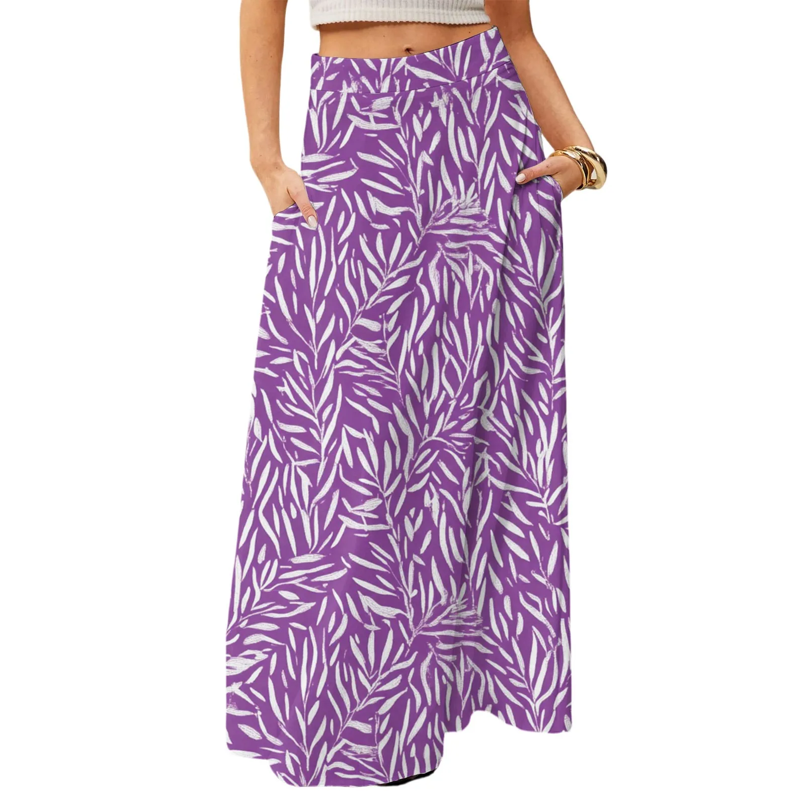 

Women's Flowing Maxi Dress Regular Casual Summer Floral Print Bohemian Skirt Skirts for Women Women's Skirt Skirts for Women