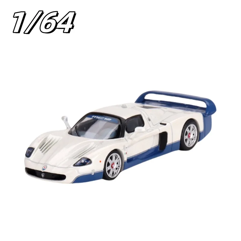 1:64 maserati mc12 Simulations modell aus weißer Druckguss legierung, Kinder sammlung von dekorativem Spielzeug, Weihnachts geschenke für Freunde.