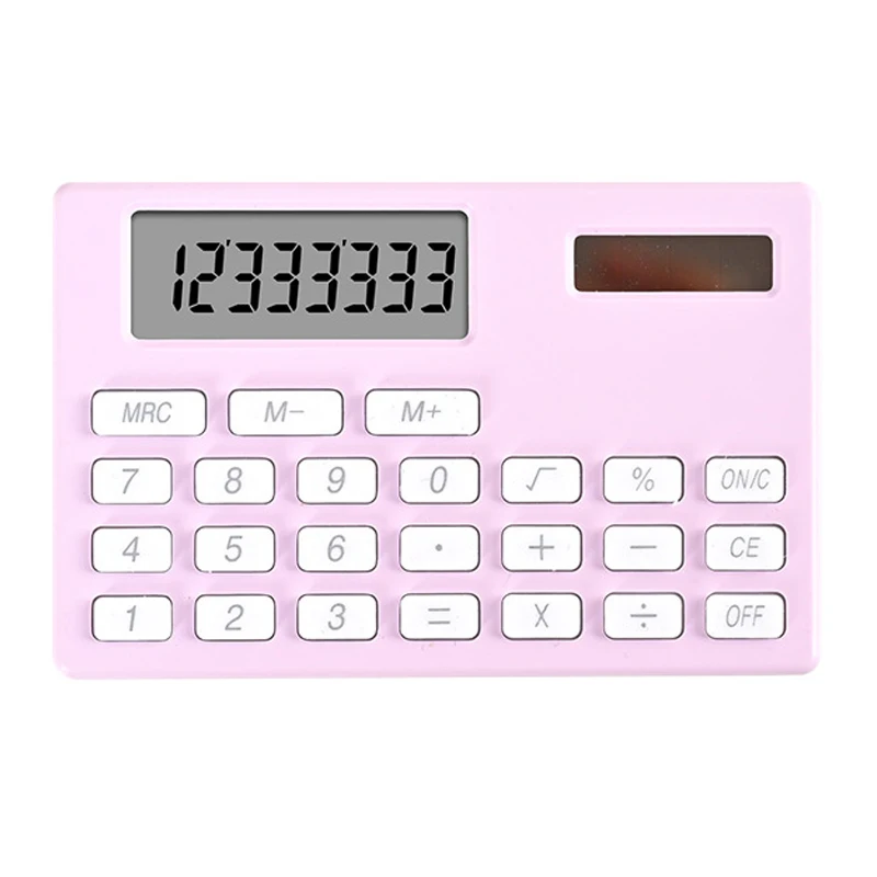 Luxmoc Mini 8-Bit Solar Calculator High Appearance Level Gift For Children Slim Small Portable Calculator