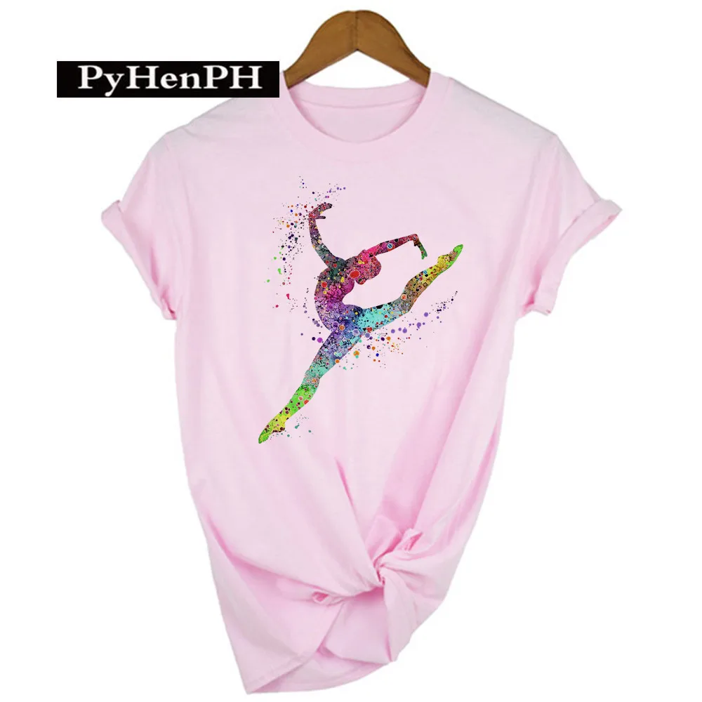 Gymnast Dancer T Shirt  Fashion Gymnast Artistic Gymnastics Printed T-shirt for Women Parent-child Clothing Oversized T Shirt