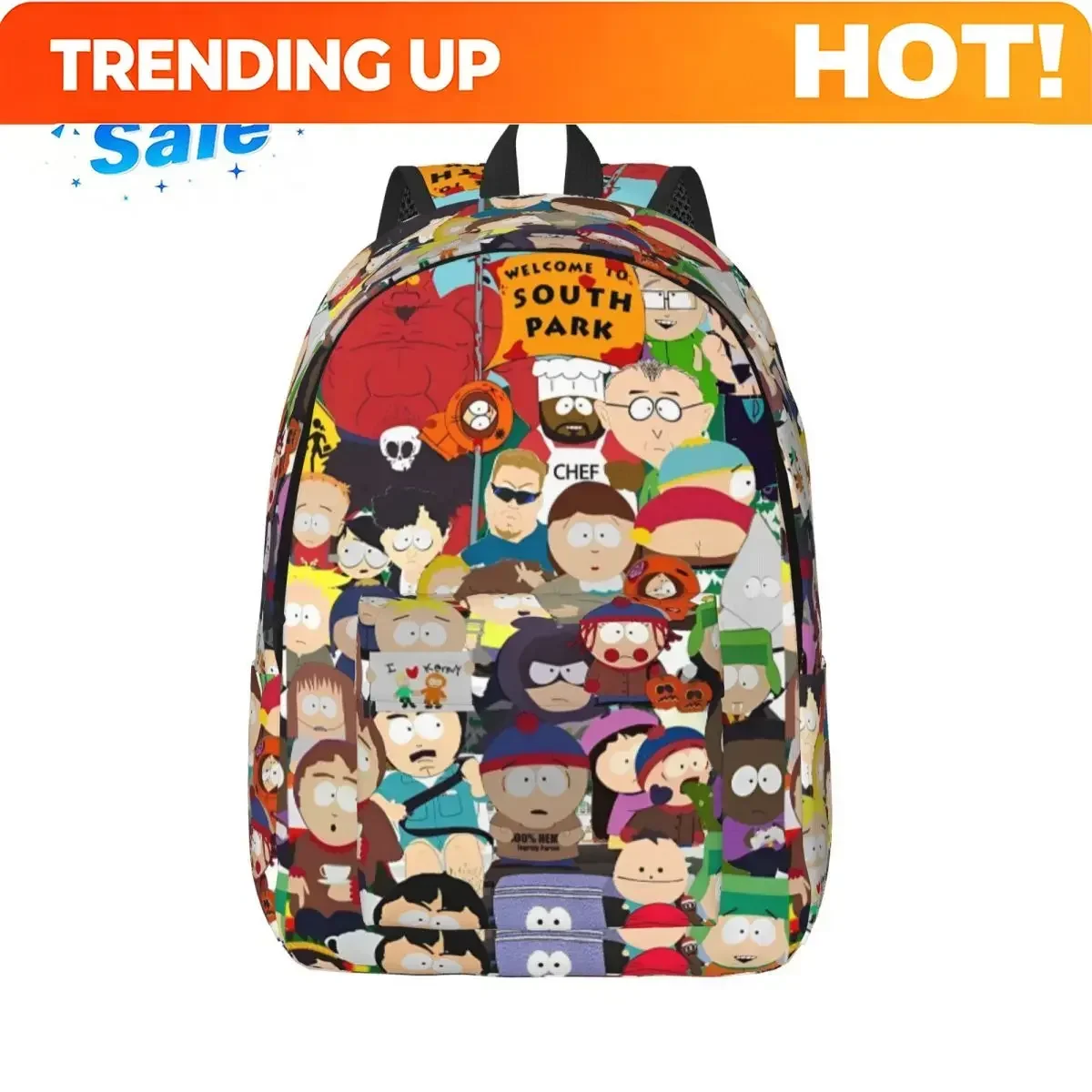 Custom Bag Souths Parks Shenanigans Cool Backpack Outdoor High School Hiking Travel Daypack For Men Women Laptop Computer Should