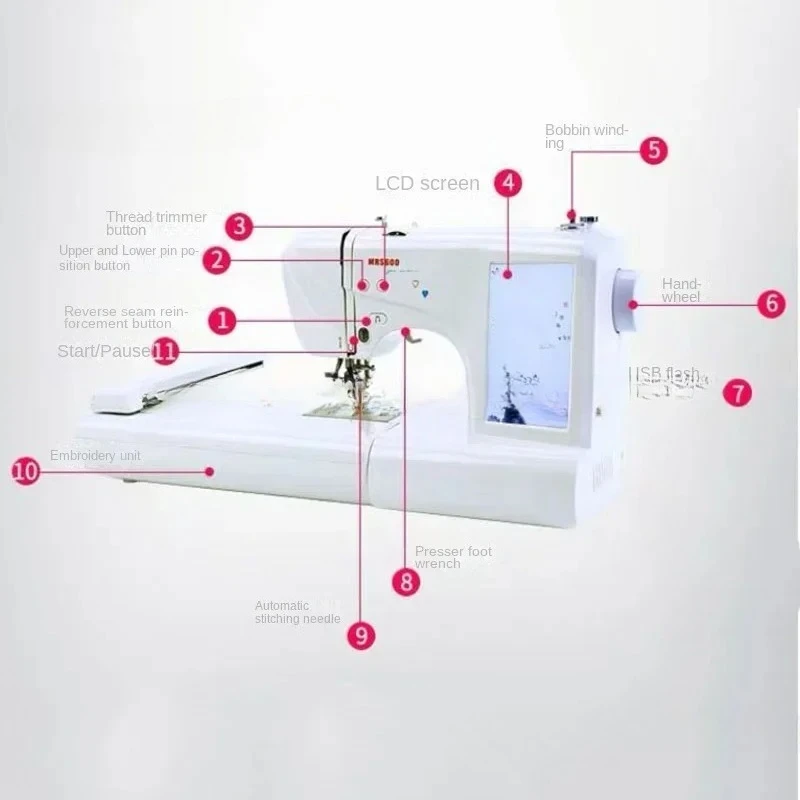 Computer sewing MRS600 Automatic  Embroidery Machine Multifunctional Sewing And Embroidery Machine Embroidery Machine