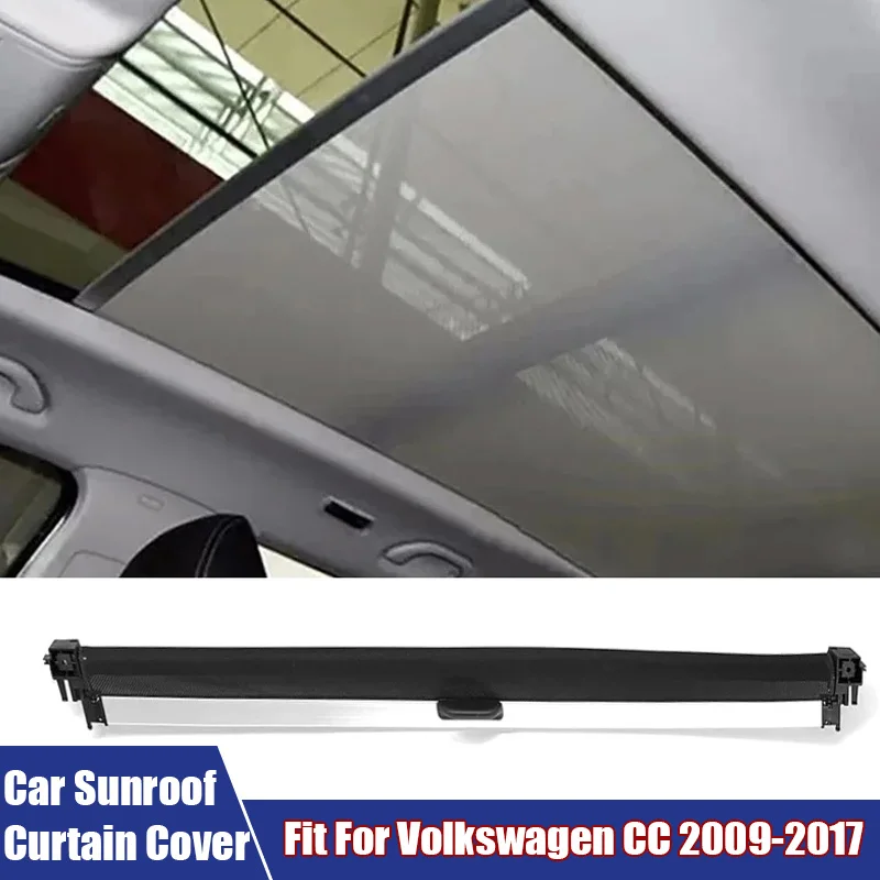 

Car Accessories Roof Sunroof Curtain Cloth Cover Sunscreen Sunshade Visor Fit For Volkswagen CC 2009-2017 Biege, Black, Gray