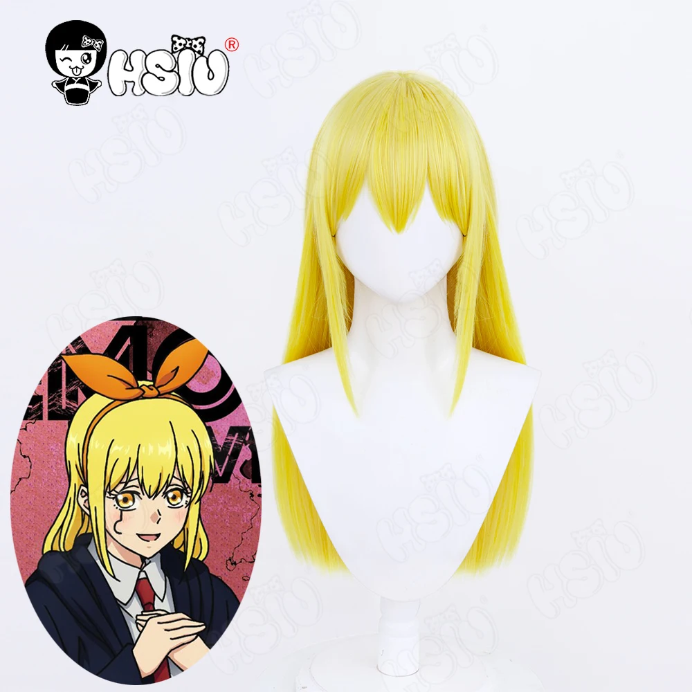 Lemon Irvine Cosplay Wig Fiber synthetic wig Anime Mashle: Magic and Muscles Cosplay Wig「HSIU 」light gold Long Wig+Wig cap