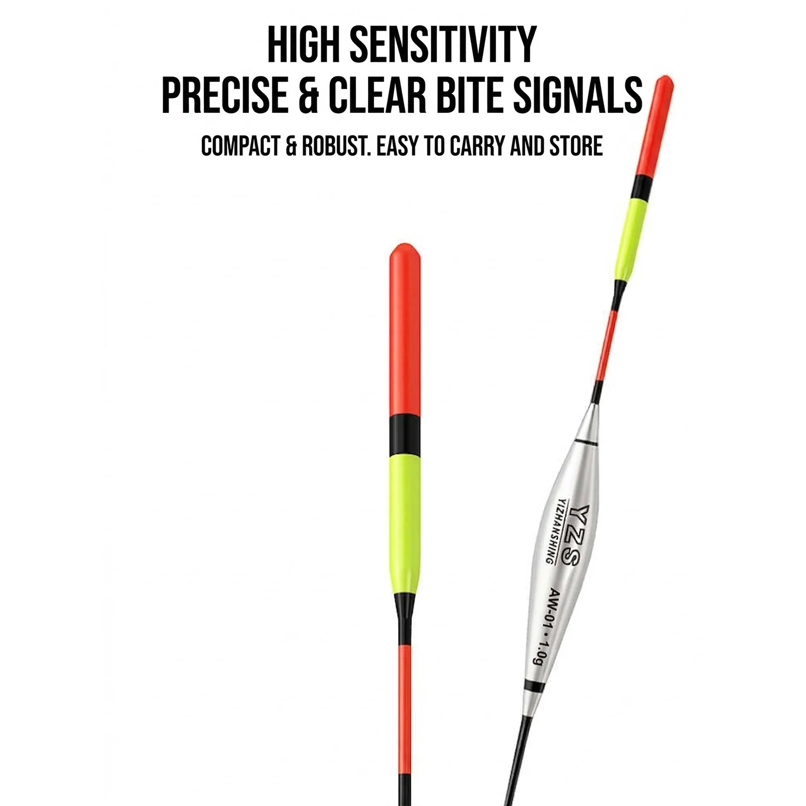 High-Sensitivity Short Tail Float for Shallow Water Crucian 