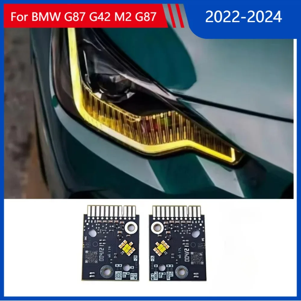 

Yellow Angel Eyes DRL LED chip Boards For BMW G87 G42 M2 G87 2022-2024 CSL Style Daytime Running Lights Module High-end version