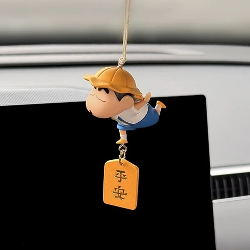 Anime Figure Cute New Xiaoxin Car Pendant Rear View Mirror Creative Safe Car Interior Decoration Birthday Surprise Gift For Fans