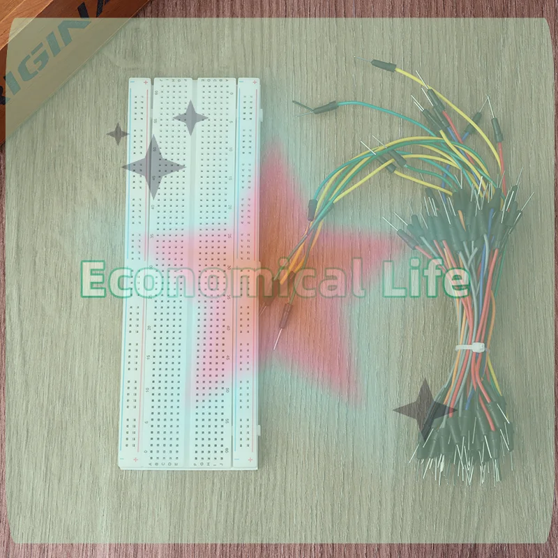 830 Points Solderless Prototype Bread Board Kit MB102 Breadboard Power Module With 65 Flexible Jumper Wire DIY Electronic 3.3/5
