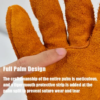 男士工作手套 防靜電焊接皮手套 安全柔軟耐用電工機械手套 防割農用園藝手套 10 最佳銷售 防割手套 - №10