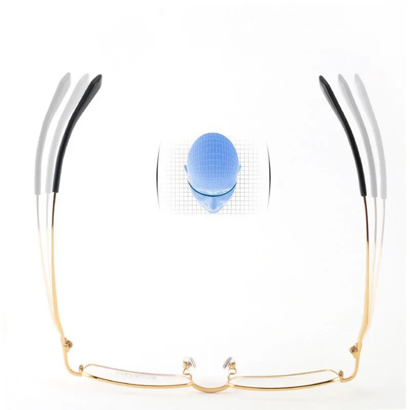HDCRAFTER Pure Titanium Eyeglasses Frame Men Myopia Optical Prescription Glasses Frames Spectacles Eyewear Metal Glasses Frame