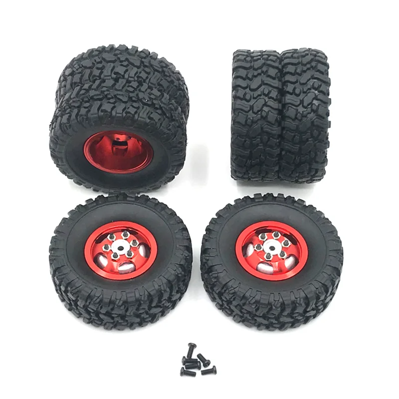 Used For WPL C14 C24 B14 B16 B24 B36 C34 C44 HengLong FeiYu RC Car Parts Metal Upgrade Front Single Rear Dual Wheel Hub Tires