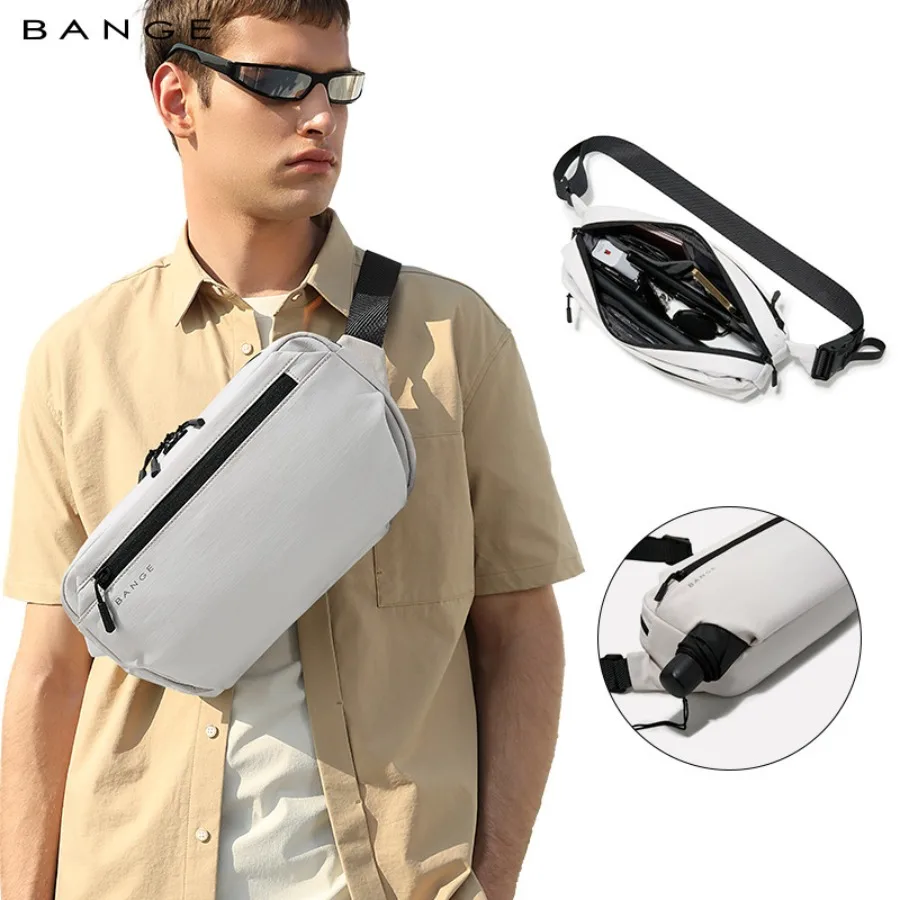 

【Новый стиль】Рюкзак BANGE, мужская многофункциональная легкая повседневная нагрудная сумка, модная поясная сумка большой вместимости, маленькая сумка S