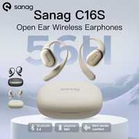 Sanag C16S Open Ear OWS Wireless Earphones Bluetooth 5.4 Air Conduction Headphones HiFi Sound 56Hours Playtime Waterproof TWS