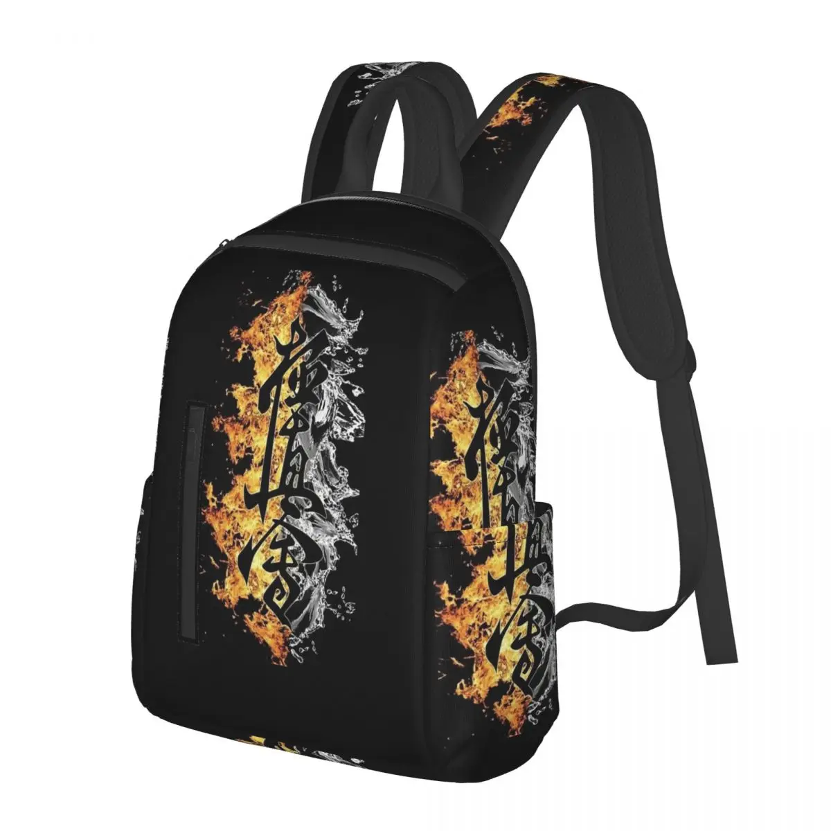 

Kyokushin Karate Bushido Values Student Backpack School Bag Hiking Travel Daypack for Boys Girls Bookbag Shoulder Bags