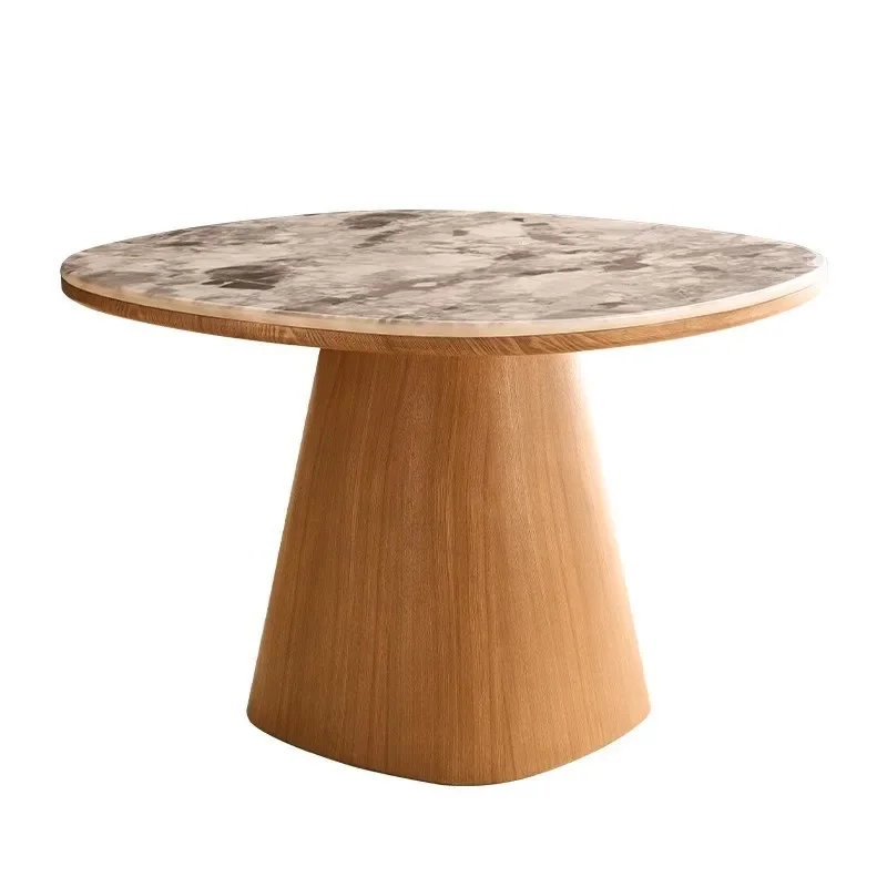 

Marble dining table, household small apartment, wabi-sabi dining table, modern simplicity, Italian square table