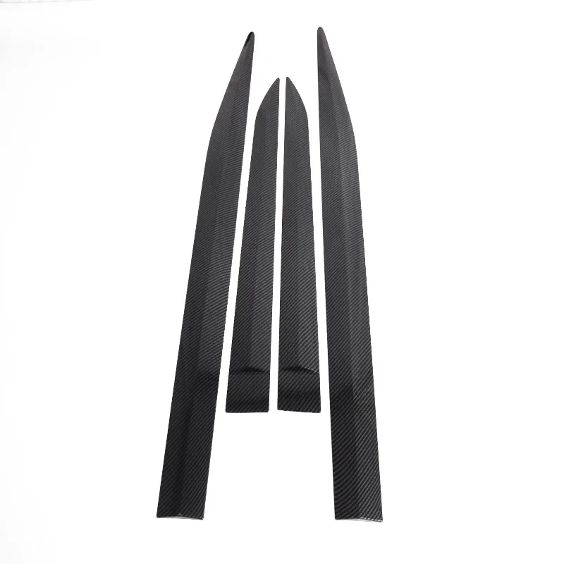 For Toyota Rush 2018 2019 2020 ABS carbonfiber Side Door Body Molding Line Cover Trim Protector Decoration Exterior Accessories