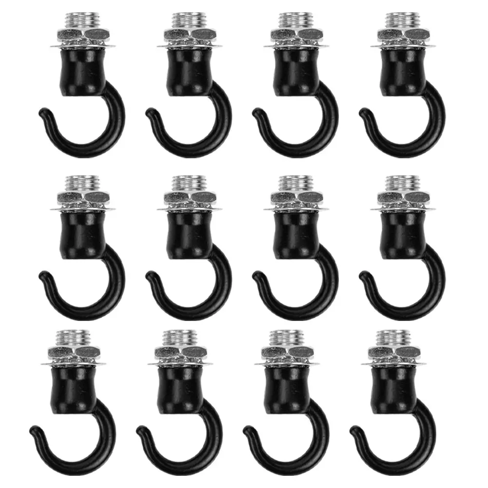 12Pcs Decorative Lantern Ceiling Hooks Vintage Metal Hanging Hooks for Lights Outdoor Indoor Chandeliers Wind Chimes Plants Drop