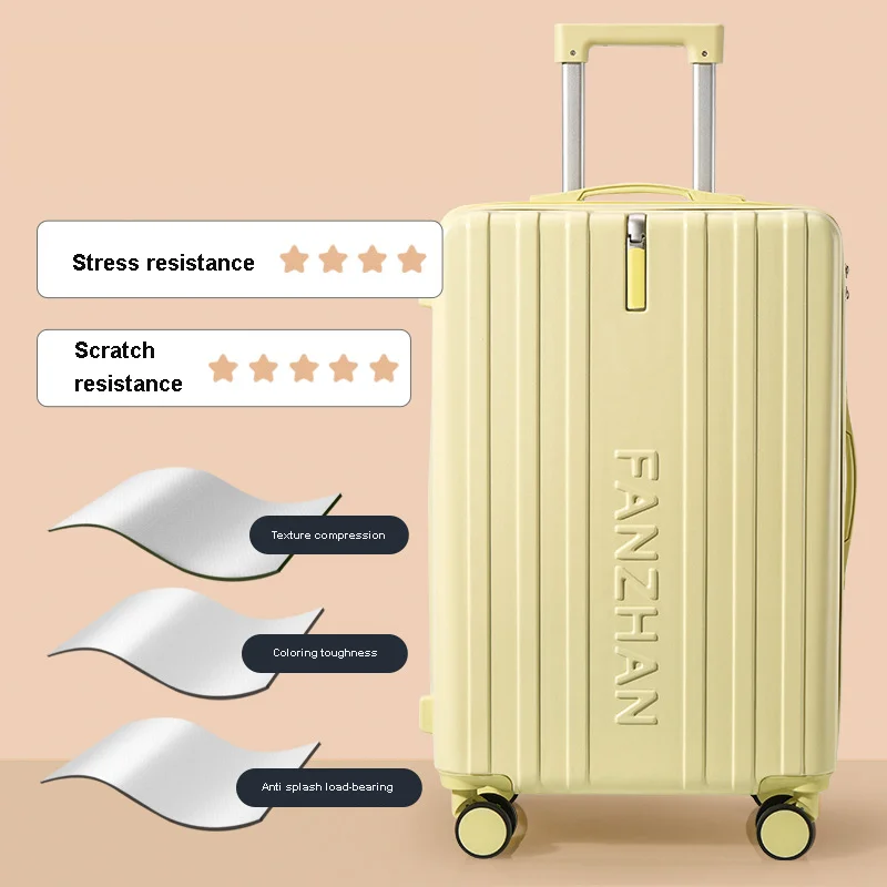 Ins Style Luggage Trolley Case Durable Silent Wheels Suitcase for Korean Girls Boys Large Capaci Student Password Case Travel