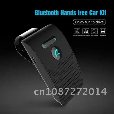 

Bluetooth V5.0 Wireless Car Kit Handsfree Speakerphone Bluetooth Speaker Sun Visor Clip Vehicle Wireless Phone