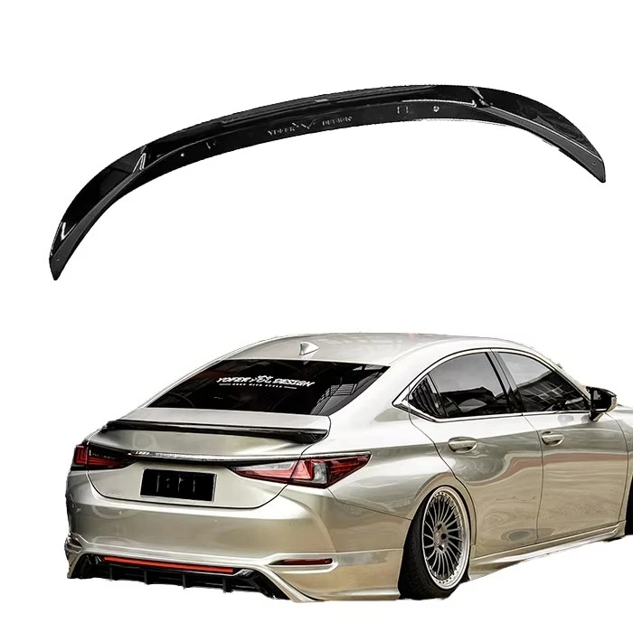 High Quality ABS Car Spoiler Universal Splitter Rear Diffuser Spoiler for ES 18-23 Rear Trunk Wing Accessories