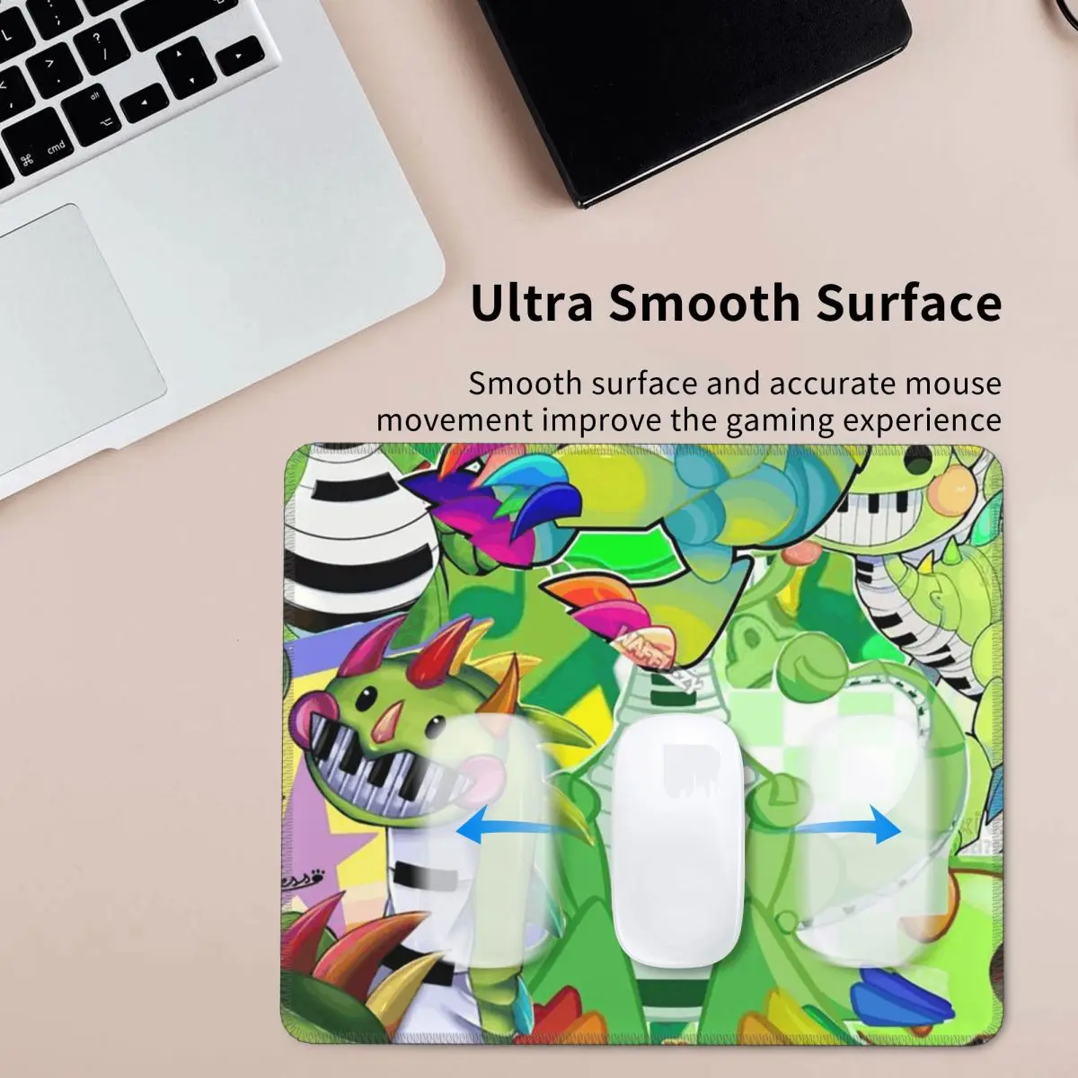 

Doey Doughman Horror Pianosaurus Коврик для мыши Компьютерная клавиатура Коврик для мыши Игровой коврик для ноутбука Настольный коврик Офисные настольные коврики