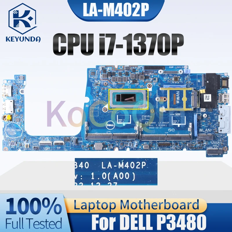 

LA-M402P For DELL P3480 Notebook Mainboard SRMJ6 i7-1370P Laptop Motherboard Full Tested