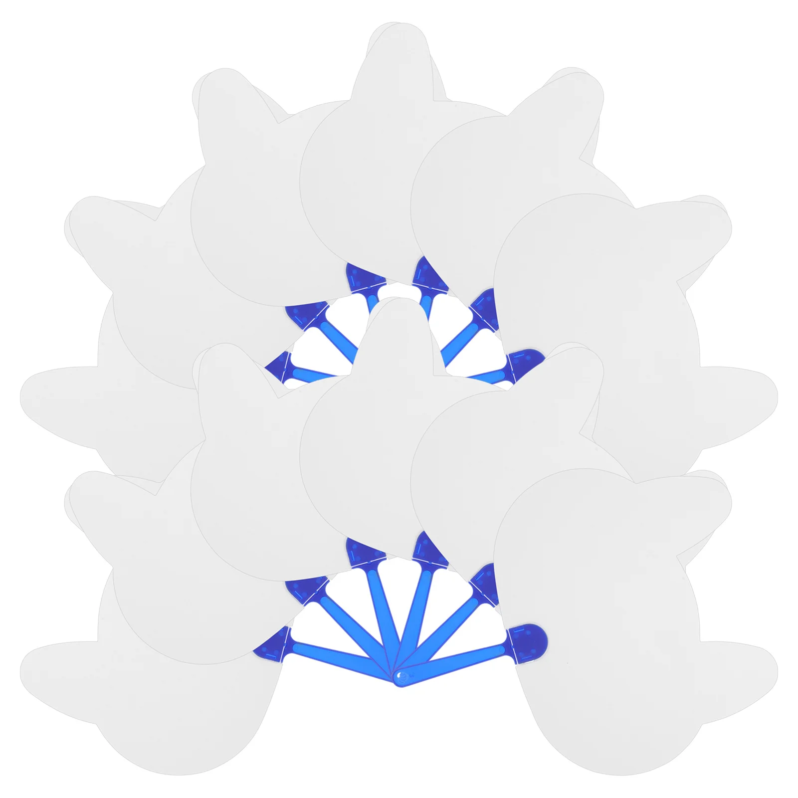 

12Pcs Cartoon Blank Hand Fans DIY Graffiti Painting Kits for Kids Party Festival Fun Creative Craft Supplies Graffiti Fan