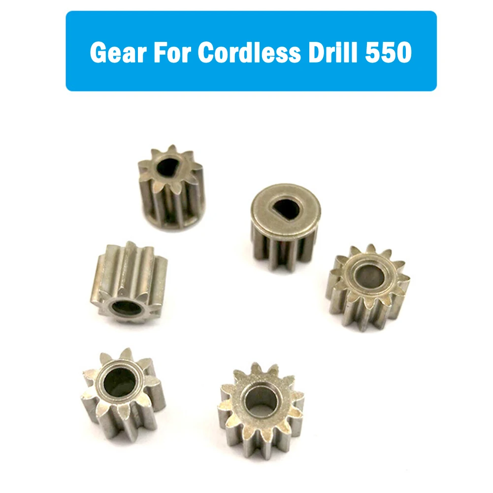 Motor Gears 9 Teeth 12 Teeth 9 Teeth D Type Gear For Cordless Drill 550 Motor Power Tools Accessories