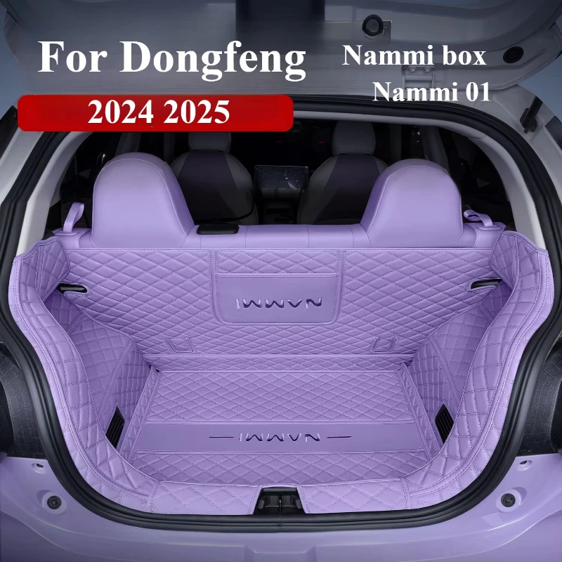 For Dongfeng Nammi box 01 2024 2025 Car Boot Mat Rear Trunk Liner Cargo Leather Floor Carpet Tray Protector Accessories Mats