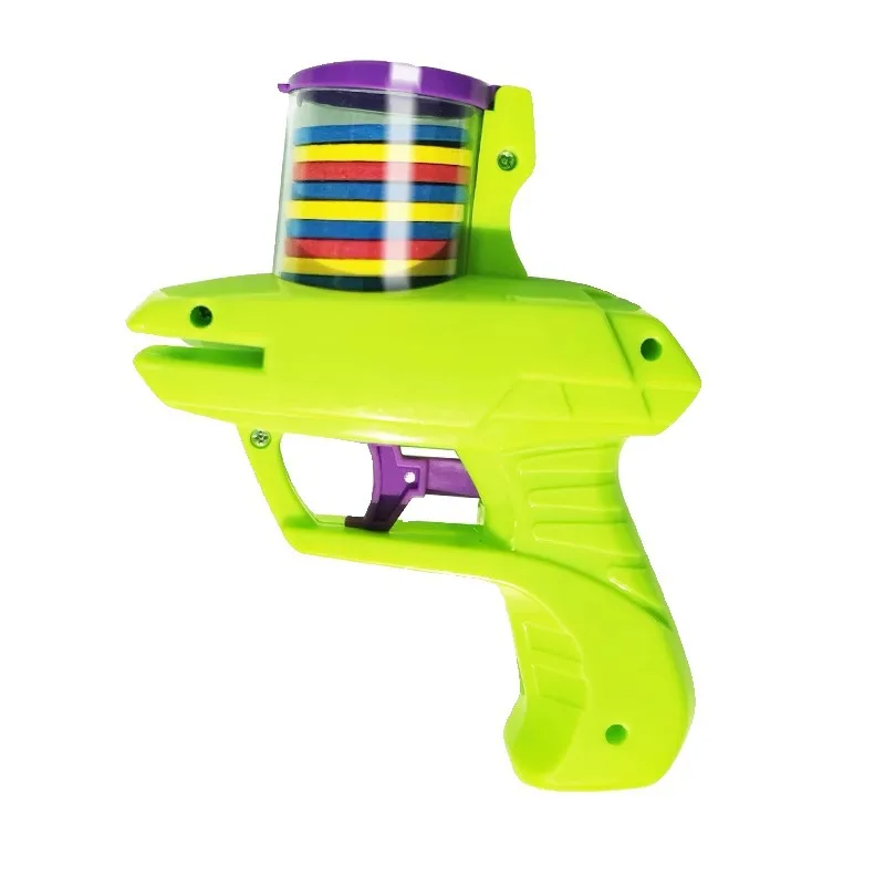 Pistolet à soucoupe volante classique EVA, doux et rebondissant, fonction de lancement sûre, jouet pour jouer en plein air Parent-enfant, jouet anti-Stress