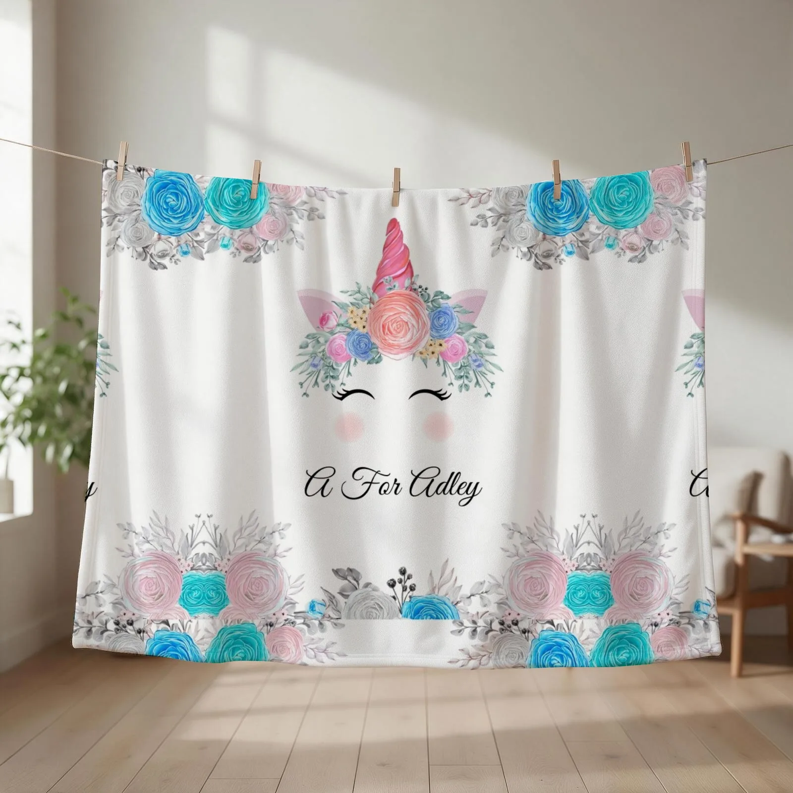Copy of A For Adley Tshirt - A For Adley Fanart Sticker Throw Blanket Designers Soft Big Single Blankets