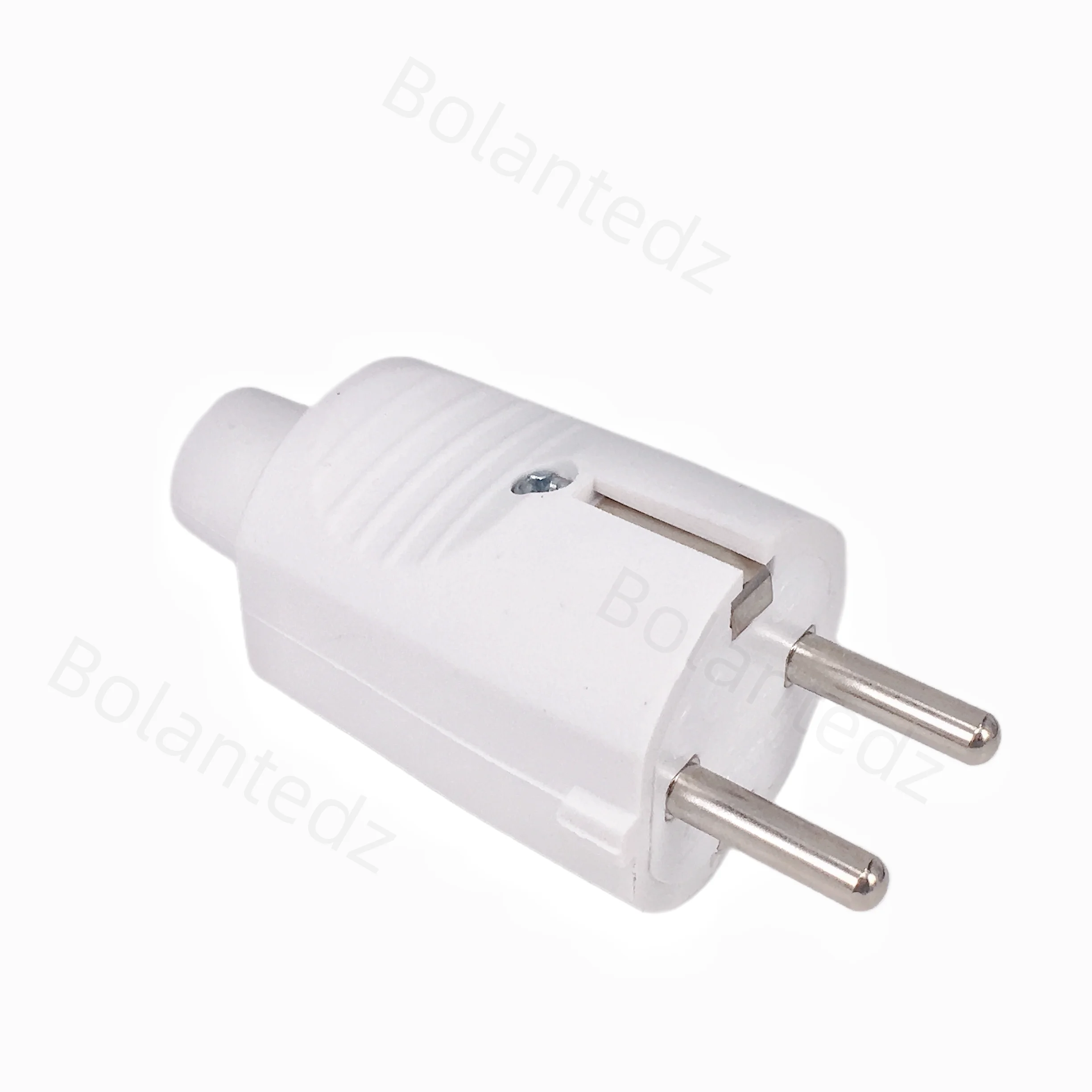 White 250v 16a Male Female Assembly Receptacle connector french Russia Korea German EU Schuko power cord wired cable plug Socket