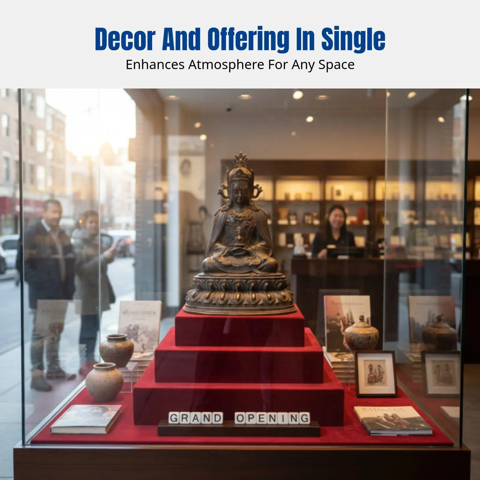 Classic Buddha Statue Prosperity Figurine Nepali Hindu Buddhist Decor for Spiritual Gift or Altar