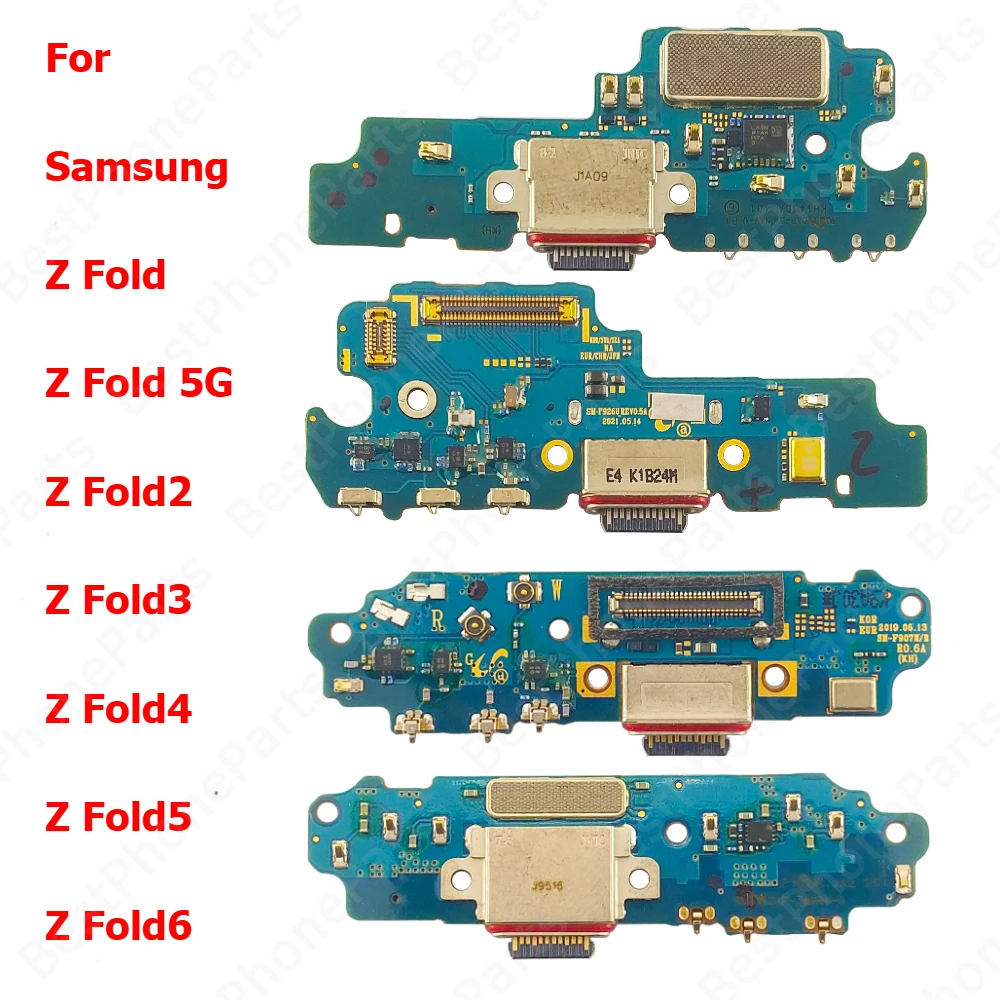 Charge Board For Samsung Galaxy Z Fold Fold6 6 Fold5 5 Fold4 4 Fold3 3 Fold2 2 5G Charging Port PCB Plate Socket Usb Connector